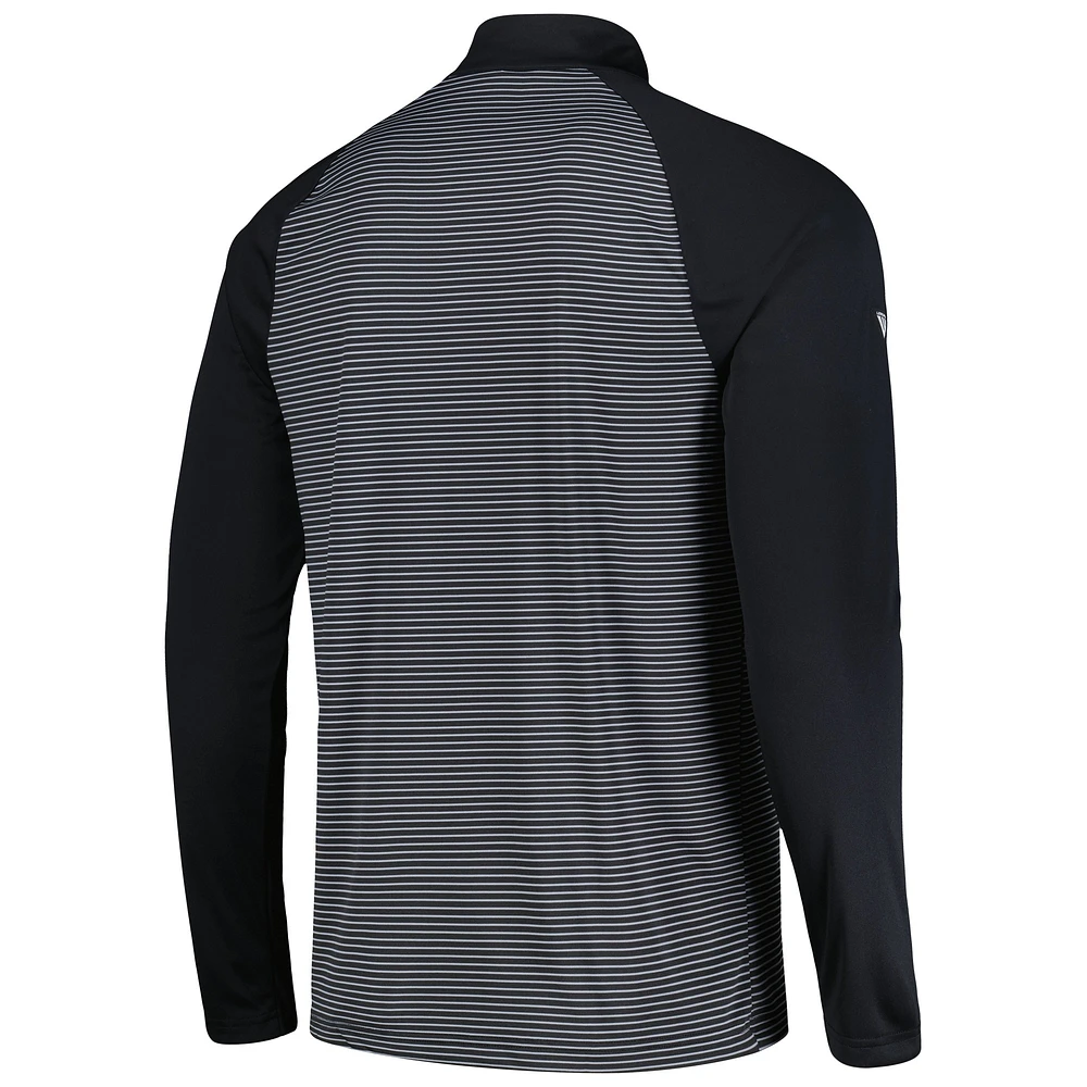 Haut à manches raglan rayé noir Levelwear Giants de San Francisco pour homme