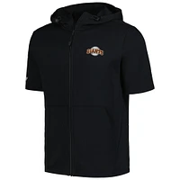 Levelwear pour hommes Noir San Francisco Giants Recruit Sweat à capuche entièrement zippé manches courtes