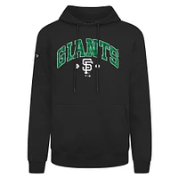 Sweat à capuche noir carreaux Podium de la Saint-Patrick des Giants San Francisco pour hommes Levelwear