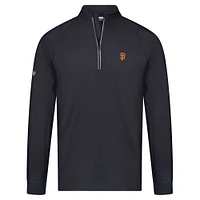 Pull zippé à quart de tour Theory Insignia 2.0 pour homme Levelwear, noir, des San Francisco Giants