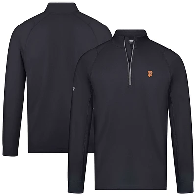 Pull zippé à quart de tour Theory Insignia 2.0 pour homme Levelwear, noir, des San Francisco Giants