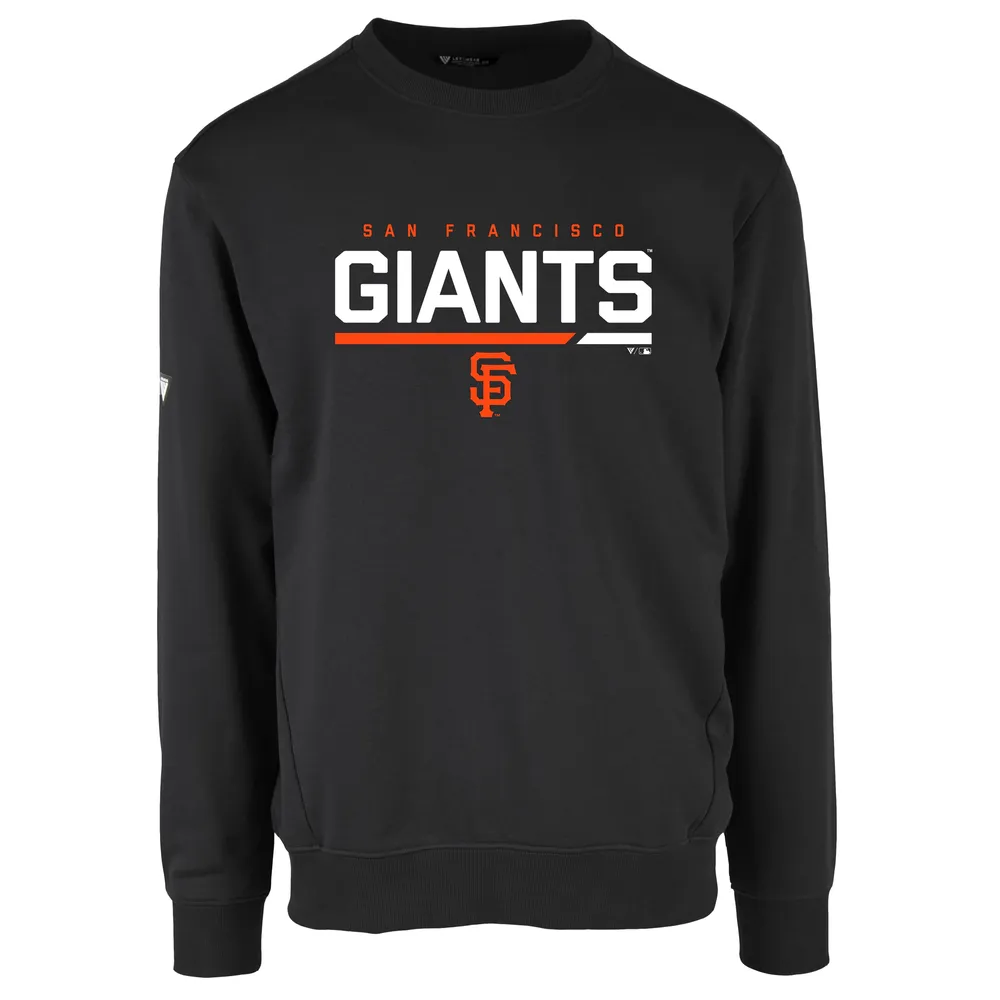 Lids San Francisco Giants Levelwear Zane Fleece Pullover Sweatshirt - Black