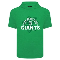 Sweat à capuche manches courtes et pour homme Levelwear Green San Francisco Giants St. Patrick's Day Phase Shamrock