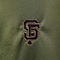 Veste pour homme Levelwear Olive San Francisco Giants Delta Pursue Quarter-Zip