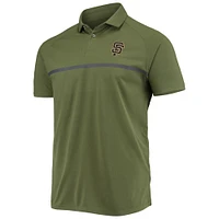 Polo à manches raglan pour hommes Levelwear Olive San Francisco Giants Delta Sector