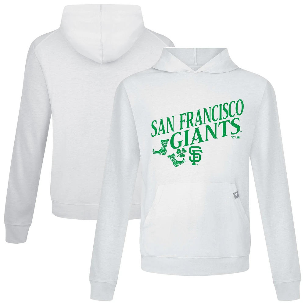 Sweat à capuche blanc pour homme Levelwear San Francisco Giants St. Patrick's Day Relay Boots