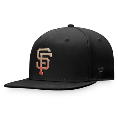 San Francisco Giants Majestic Color Fade Snapback Hat - Black