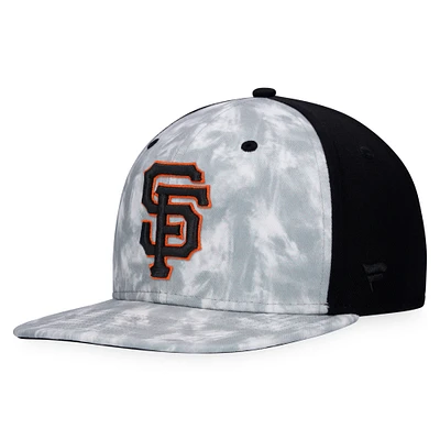 Casquette Snapback Majestic Grey Giants de San Francisco Smoke Dye pour homme