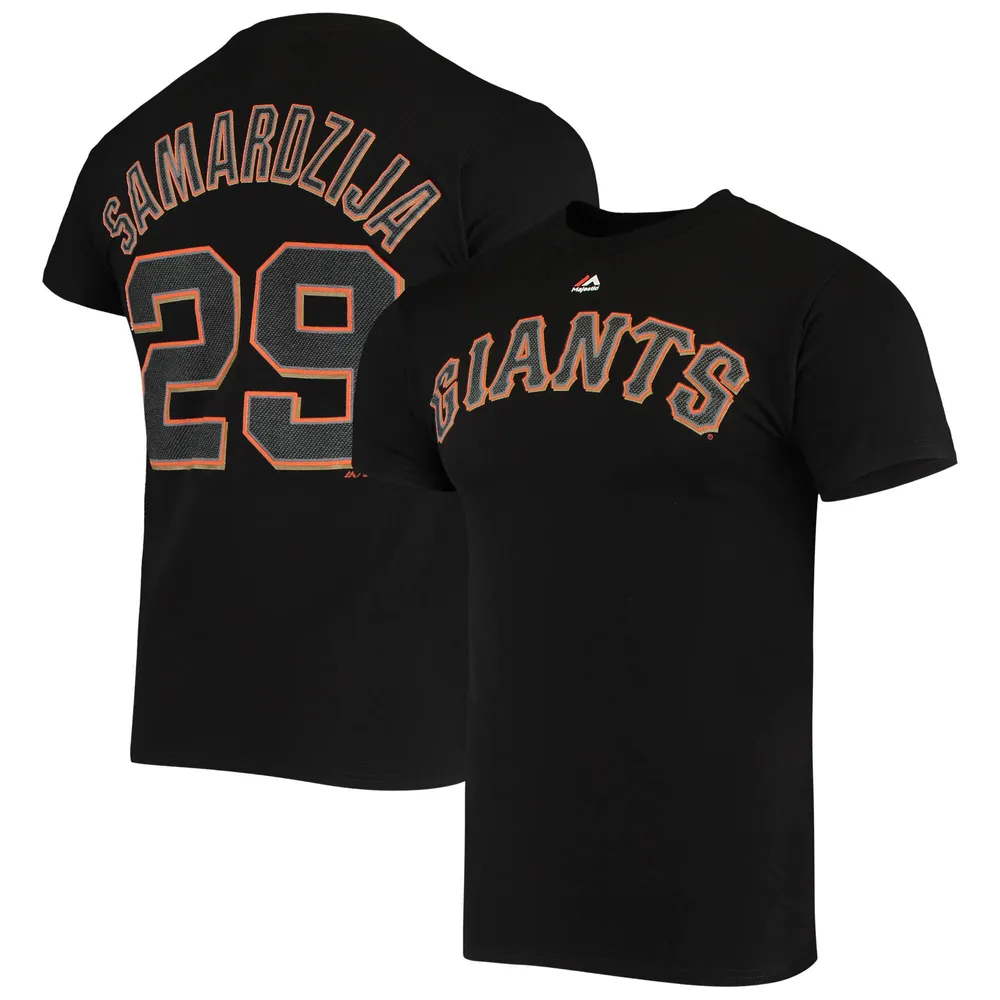 Lids Jeff Samardzija San Francisco Giants Majestic Stitch T-Shirt - Black