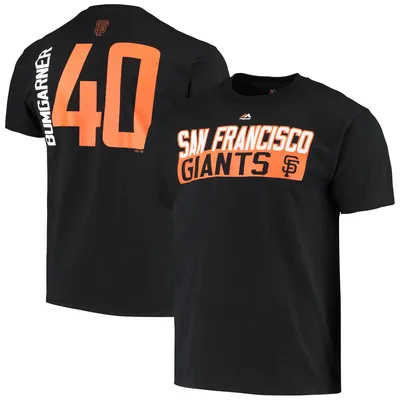 Madison Bumgarner San Francisco Giants Majestic Official Name and Number T- Shirt - Orange