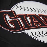 Veste Mitchell & Ness noire/orange à boutons-pression pour homme, collection Cooperstown, des Giants de San Francisco