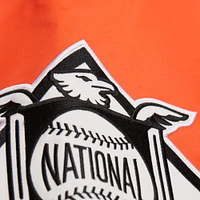 Veste Mitchell & Ness noire/orange à boutons-pression pour homme, collection Cooperstown, des Giants de San Francisco