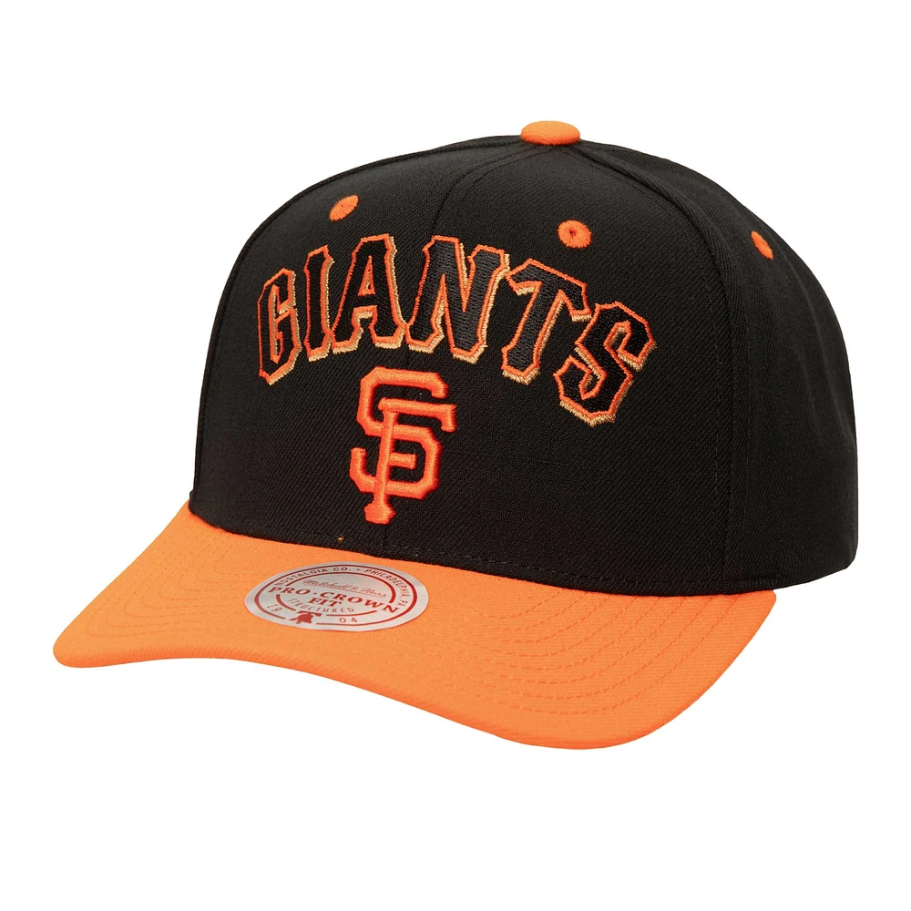 Casquette réglable All In 2.0 Mitchell & Ness pour hommes, noire, San Francisco Giants