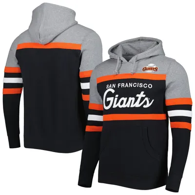 Men's Mitchell & Ness Black/Orange San Francisco Giants Fleece Full-Zip Hoodie Size: Extra Large