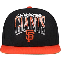 Men's Mitchell & Ness Black San Francisco Giants Rise Up Snapback Hat