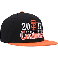 Casquette Snapback Champs de la Série mondiale des Giants de San Francisco pour homme Mitchell & Ness noire