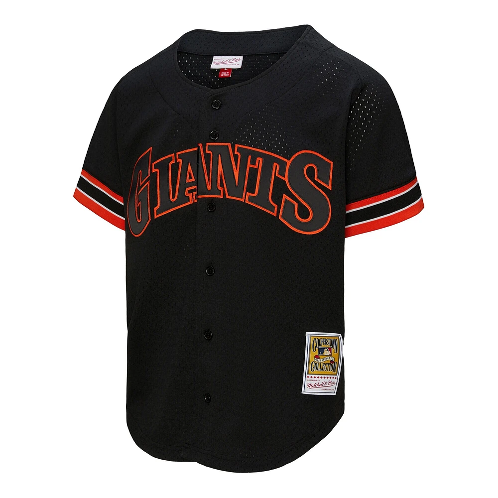 Maillot d'entraînement au bâton authentique Mitchell & Ness Matt Williams pour homme, noir, San Francisco Giants 1993