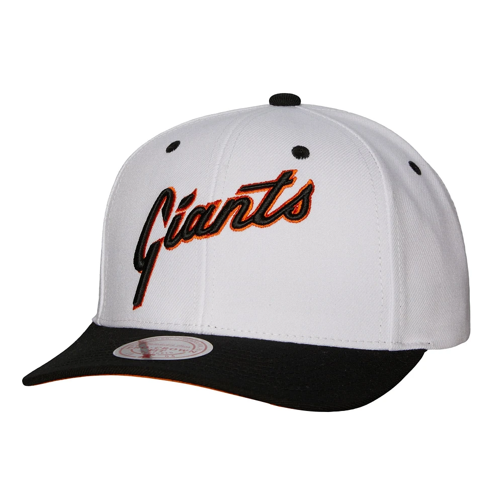 Casquette Snapback Pro Crown Collection Cooperstown des Giants de San Francisco Mitchell & Ness pour homme, blanc