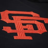 Veste en satin noir à boutons-pression pour homme Mitchell & Ness Willie Mays, collection Legends des Giants de San Francisco