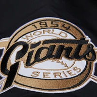 Veste en satin noir à boutons-pression pour homme Mitchell & Ness Willie Mays, collection Legends des Giants de San Francisco