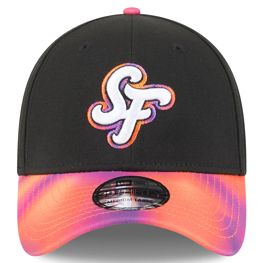 Men's New Era  Black/Orange San Francisco Giants 2025 City Connect 39THIRTY Flex Hat