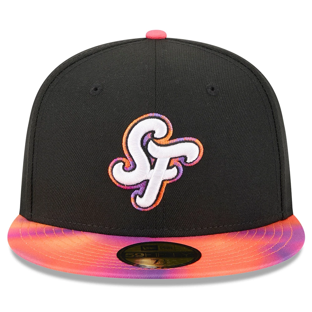 Men's New Era  Black/Orange San Francisco Giants 2025 City Connect 59FIFTY Fitted Hat
