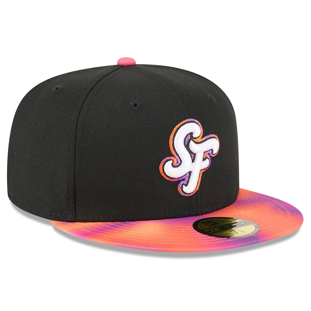 Men's New Era  Black/Orange San Francisco Giants 2025 City Connect 59FIFTY Fitted Hat