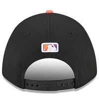 Casquette ajustable City Connect 9FORTY M-Crown 2025 des Giants de San Francisco pour homme, New Era, noir/orange