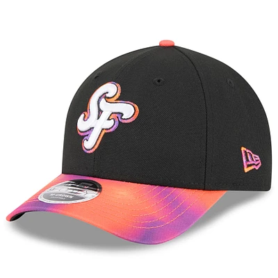 Casquette ajustable City Connect 9FORTY M-Crown 2025 des Giants de San Francisco pour homme, New Era, noir/orange
