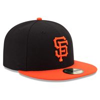 Men's New Era Black/Orange San Francisco Giants Authentic Collection On-Field 59FIFTY Fitted Hat