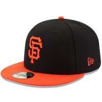 Men's New Era Black/Orange San Francisco Giants Authentic Collection On-Field 59FIFTY Fitted Hat