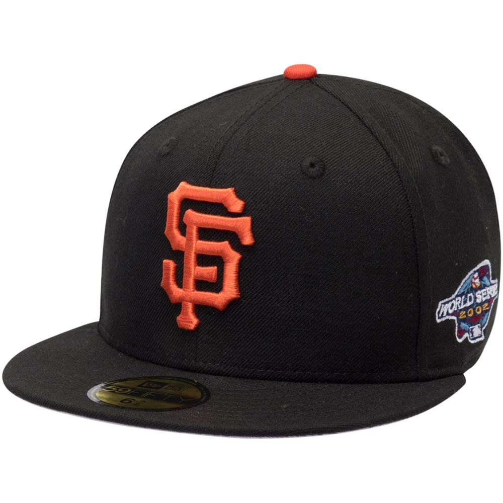 Men's New Era Black San Francisco Giants 2002 World Series Wool 59FIFTY Fitted Hat