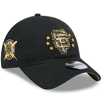 Casquette réglable noire 9TWENTY pour la Journée des forces armées 2024 des Giants de San Francisco New Era pour hommes