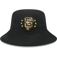 Men's New Era  Black San Francisco Giants 2024 Armed Forces Day Bucket Hat