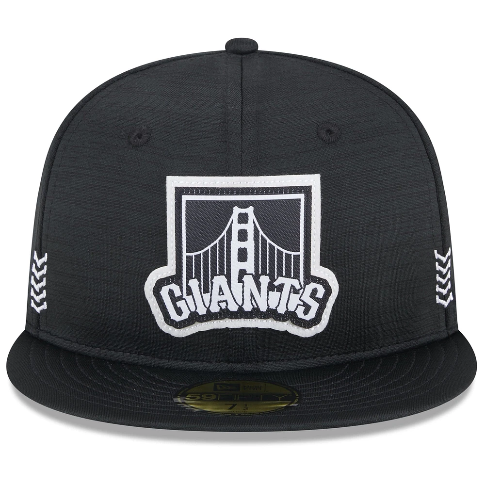 Casquette ajustée 59FIFTY Clubhouse 2024 des Giants de San Francisco New Era noire pour hommes