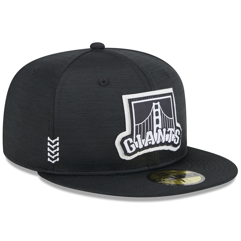 Casquette ajustée 59FIFTY Clubhouse 2024 des Giants de San Francisco New Era noire pour hommes