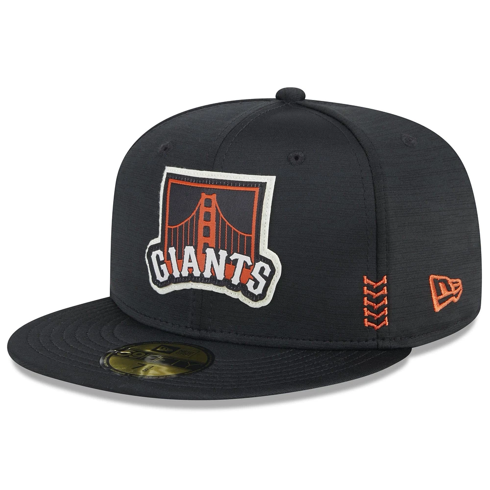 Casquette ajustée 59FIFTY MLB Clubhouse 2024 New Era pour hommes, noire, San Francisco Giants