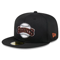 Men's New Era Black San Francisco Giants 2025 Batting Practice 59FIFTY Fitted Hat