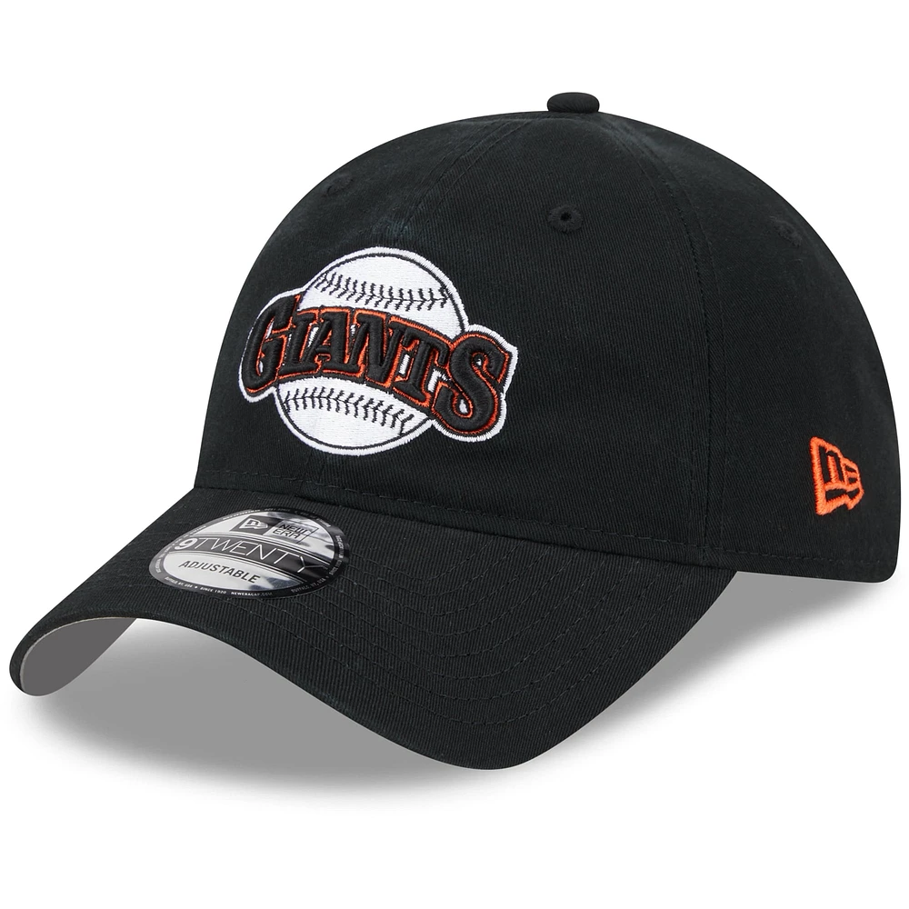 Men's New Era Black San Francisco Giants 2025 Batting Practice 9TWENTY Adjustable Hat