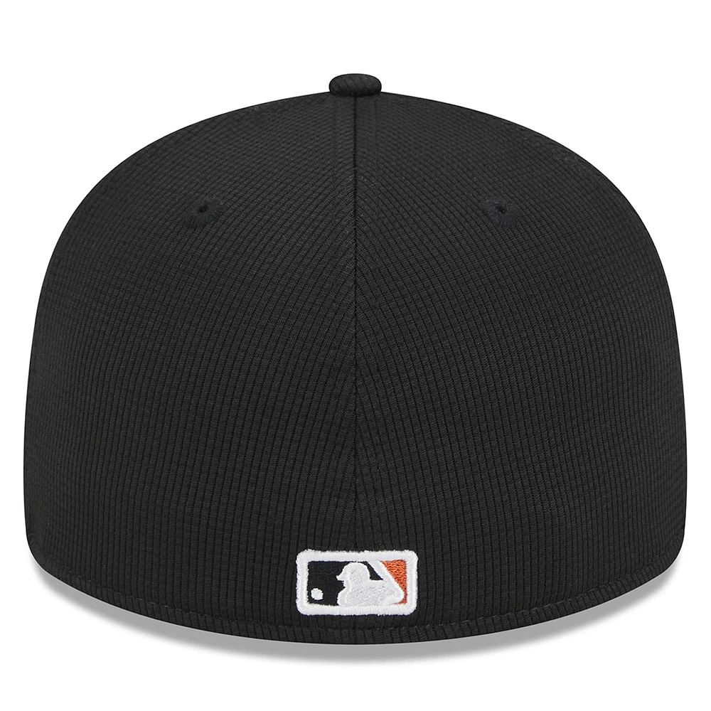 Men's New Era  Black San Francisco Giants 2025 Batting Practice Low Profile 59FIFTY Fitted Hat