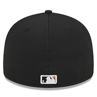 Men's New Era  Black San Francisco Giants 2025 Batting Practice Low Profile 59FIFTY Fitted Hat