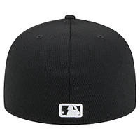 Casquette ajustée New Era San Francisco Giants 2025 Clubhouse 59FIFTY noire pour homme