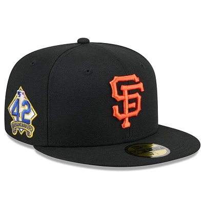 Men's New Era  Black San Francisco Giants 2025 Jackie Robinson Day 59FIFTY Fitted Hat