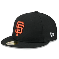 Men's New Era  Black San Francisco Giants 2025 Jackie Robinson Day Retro Crown 59FIFTY Unstructured Fitted Hat