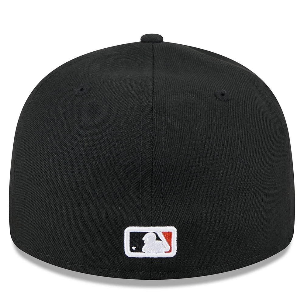 Men's New Era  Black San Francisco Giants 2025 Jackie Robinson Day Retro Crown 59FIFTY Unstructured Fitted Hat