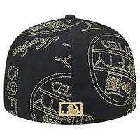 Men's New Era Black San Francisco Giants 59FIFTY Day Allover Fitted Hat