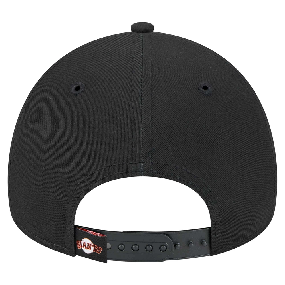 Men's New Era Black San Francisco Giants 9FORTY A-Frame Adjustable Hat