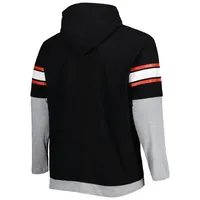 Men's New Era Black San Francisco Giants Big & Tall Twofer Pullover Hoodie