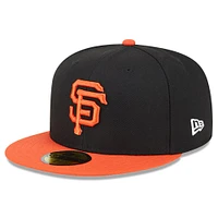 Casquette ajustée 59FIFTY New Era pour hommes des Giants de San Francisco Big League Chew Team, noire