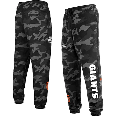 Pantalon de jogging à motif camouflage des San Francisco Giants New Era pour homme, noir